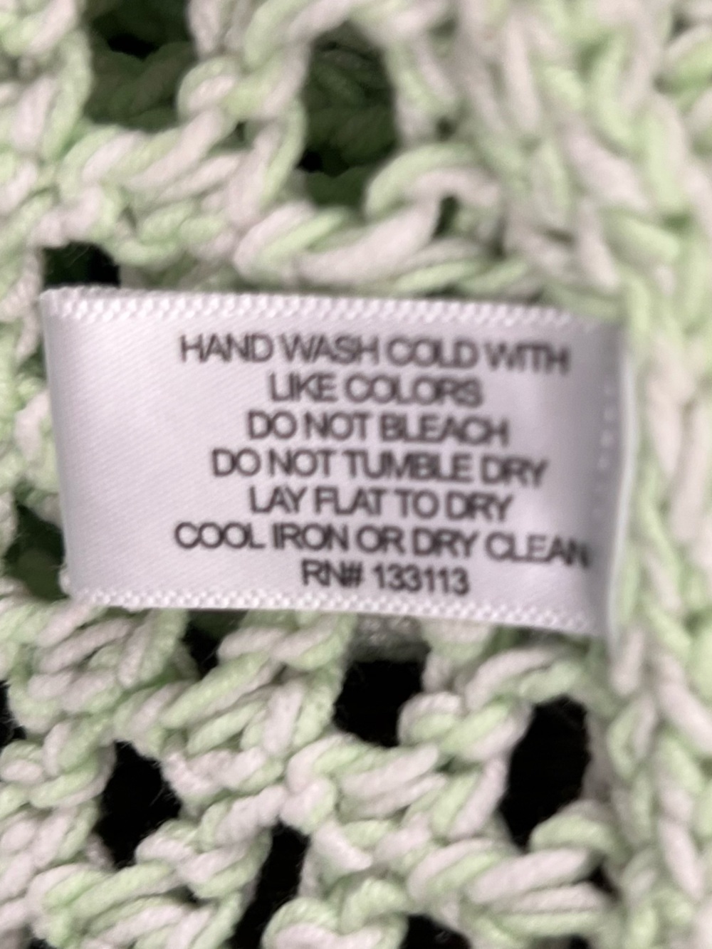 LISA TODD Twister Crewneck Crochet Resort Sweater Neon Sour Apple Size Small - Picture 7 of 8